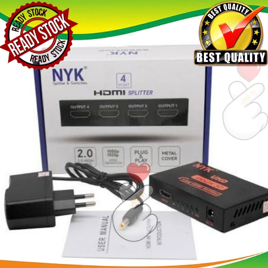 HDMI Splitter NYK 4 port 4Kx2K UHD / Spliter 4 port Nyk spliter hdmi