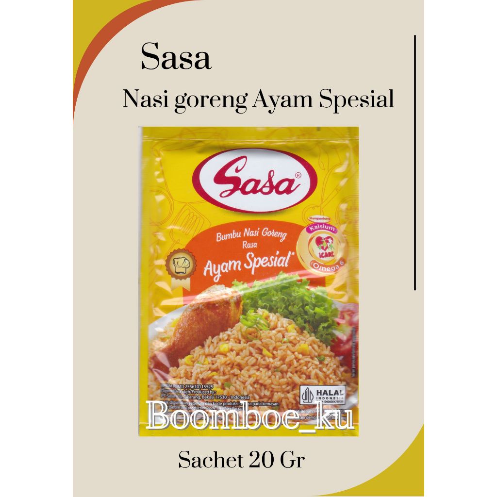 

Sasa Bumbu Nasi Goreng RAsa Ayam Spesial 20Gr