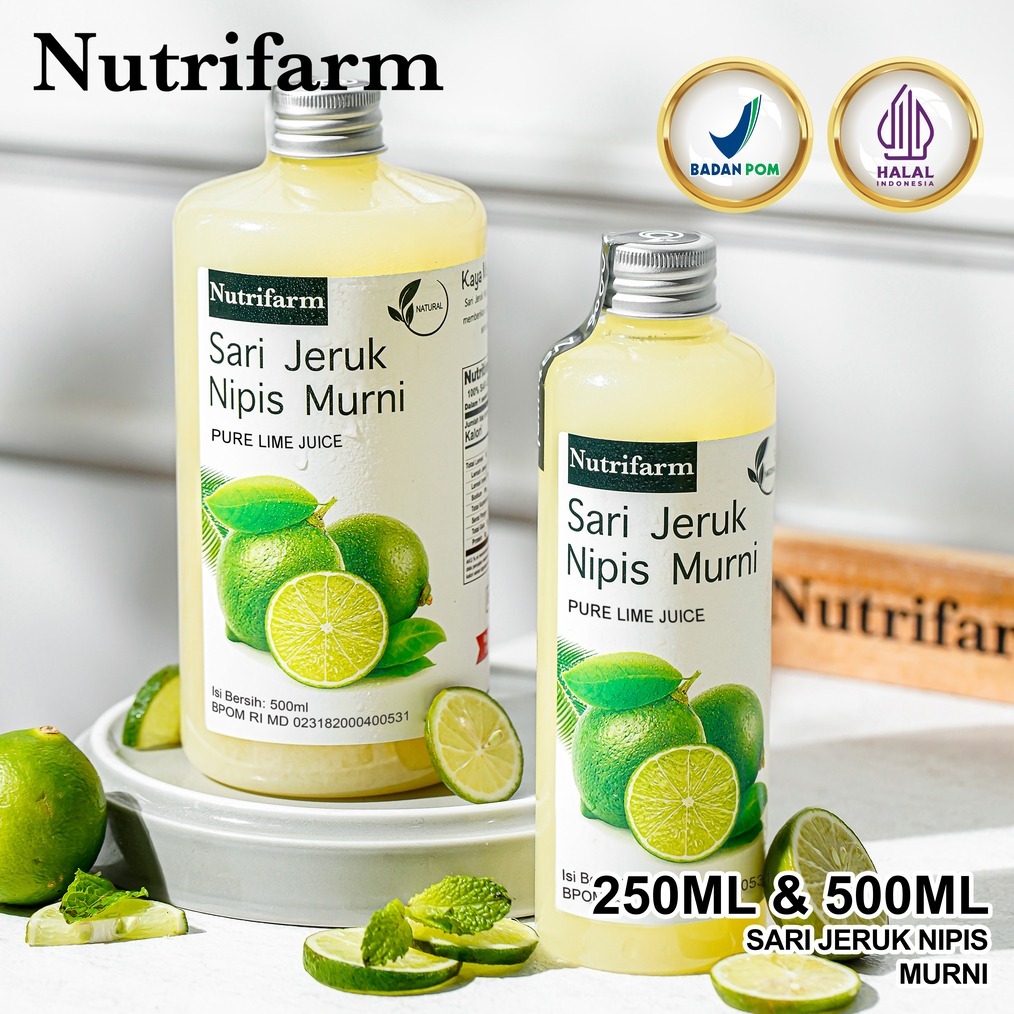 

SARI JERUK NIPIS 250ML 500 ML MURNI ASLI 100%/ LIME JUICE MURNI JUS ORIGINAL/ SARI JERUK NIPIS NUTRIFARM 1 LITER 1KG