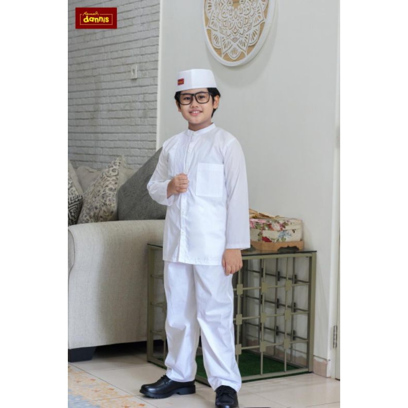 setelan koko anak putih terbaru TAP 0404 ikhram by dannis collection
