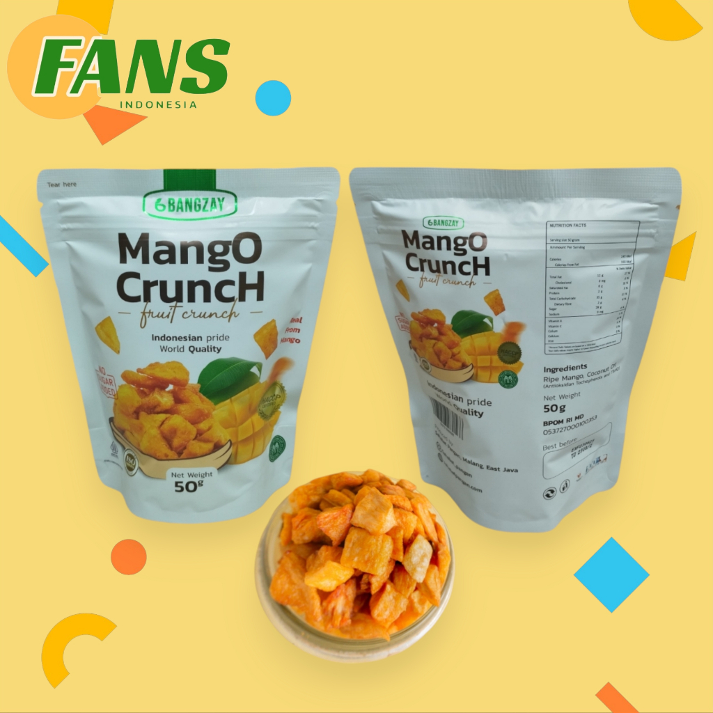 

KERIPIK MANGGA SUPER PREMIUM 50GR | KELEZATAN TROPIS MURNI DARI MANGGA TERBAIK