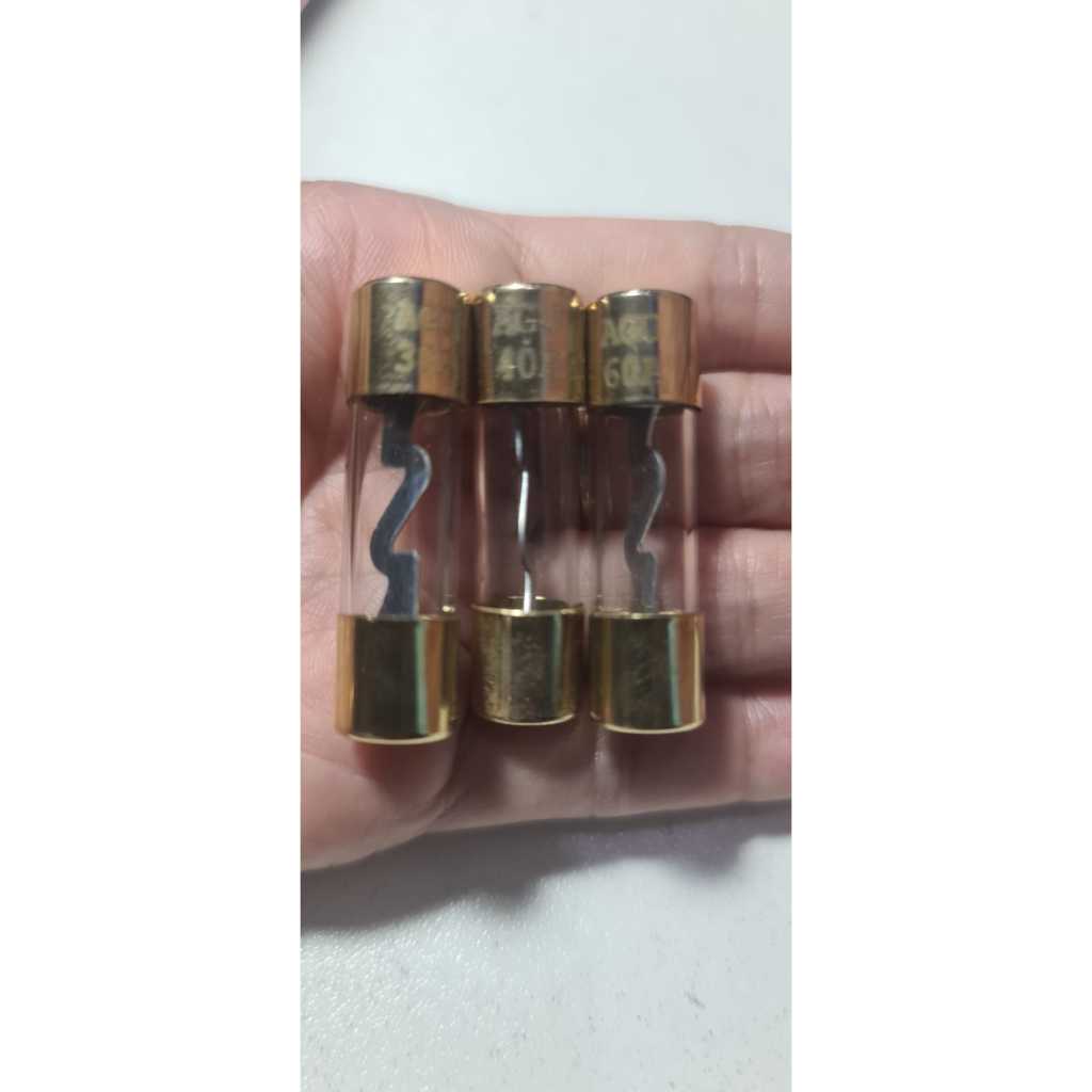 HARGA SATUAN Fuse Kaca Mobil Fuse Botol Tabung 30A 40A 60A Sekring Mobil Fuse Audio Mobil Skring Tab