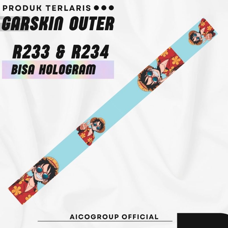 

JAKACUSTOM - Stiker Garskin Outer R²³⁴ & R²³³ Bisa Hologram Original Desain Full Motif Bisa Custom Anti Air Tahan Lama