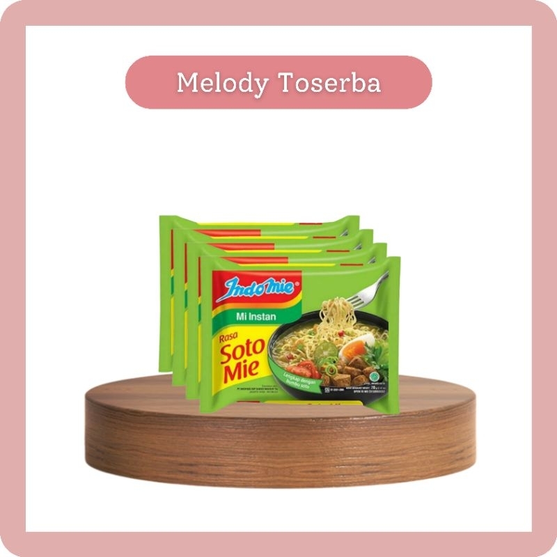 

Indomie Mie Rasa Soto Mie Isi 4 Pcs