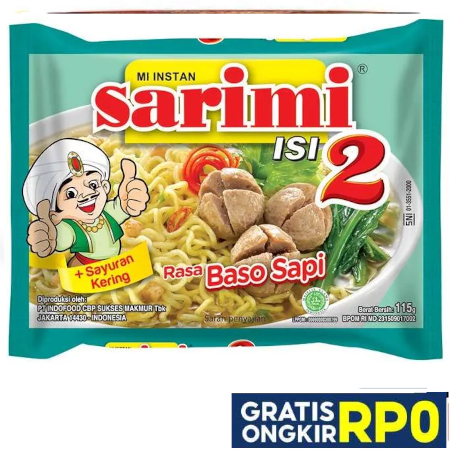 

Sarimi Isi 2 Baso Sapi Original