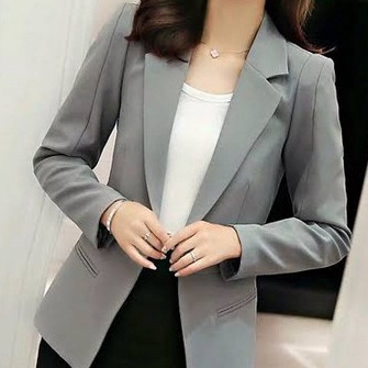 Potongan Jas Kantor Wanita Korea Premium Blazer Cewek Pakaian Meeting Pakaian Sidang Skripsi Cewe