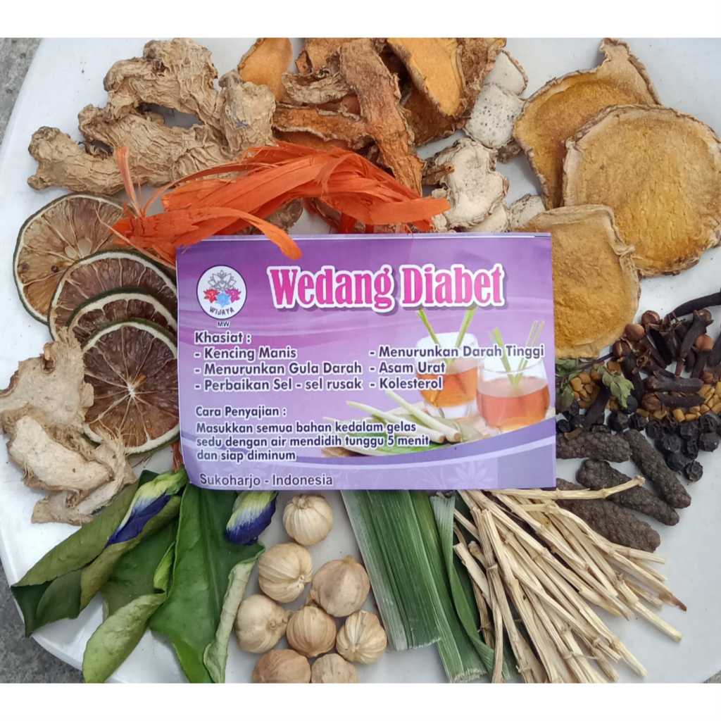 

Wedang Diabetes Khas Solo Wijaya MW 1 pack isi 10 bks Tanpa Gula Batu