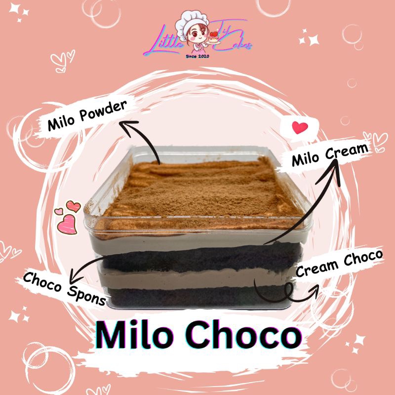 

Milo Choco Dessert Box ±500ml (10x10x6)