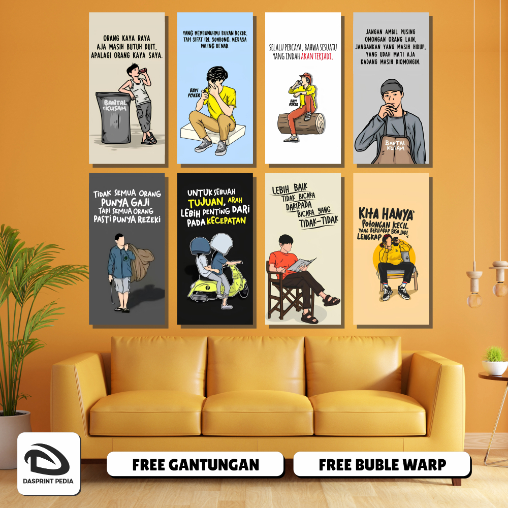 Poster Hiasan Dinding Motivasi Hidup Poster Dinding Motivasi