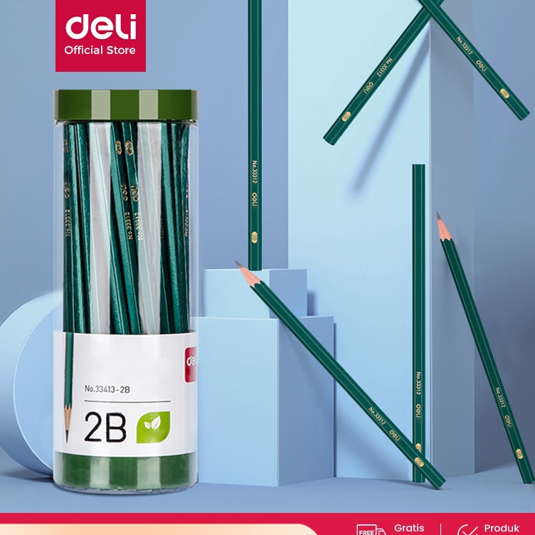 

KODE N73K Deli Pensil 2B Graphite Pencil Ujian Isi 5 33413