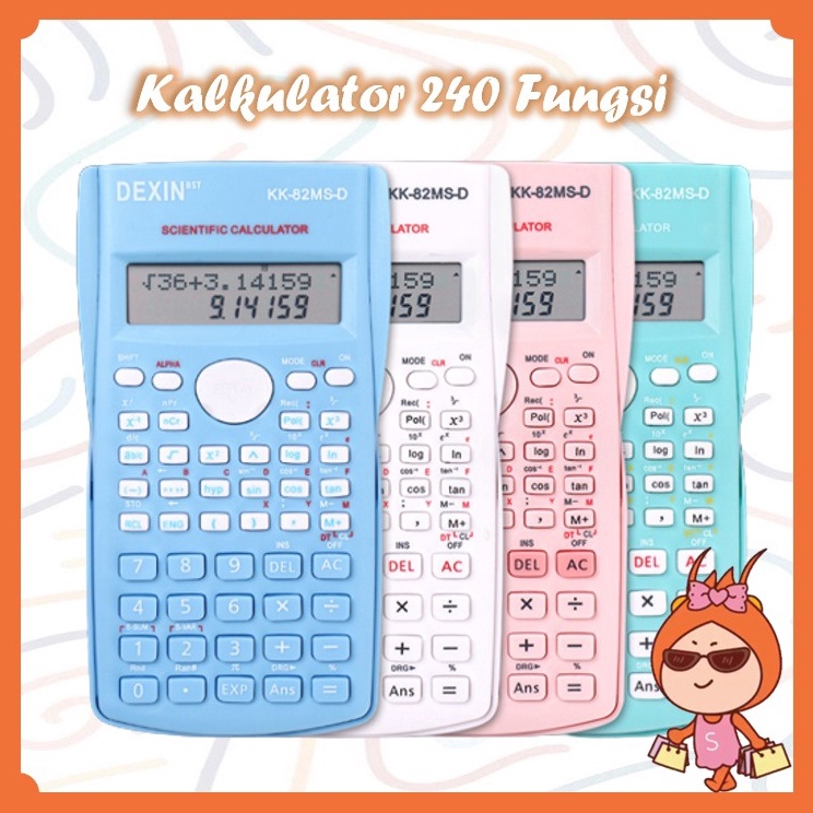 

KODE A7F AL Kalkulator Ilmiah 24 Fungsi Calculator Scientific Kalkulator Sains Kalkulator SinCosTan