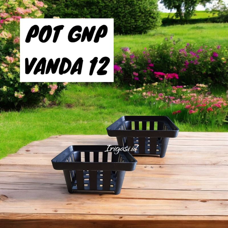 IGI-(1 Pcs) Pot GNP VANDA 12 Pot Anggrek Pot Vanda Kotak Pot Gantung IGI