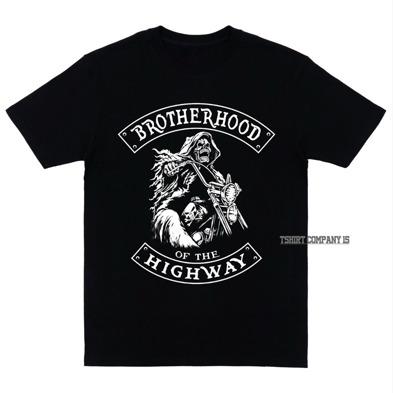 Kaos Bikers Brotherhood - Brotherhood Of The Hihgway Kaos hitam