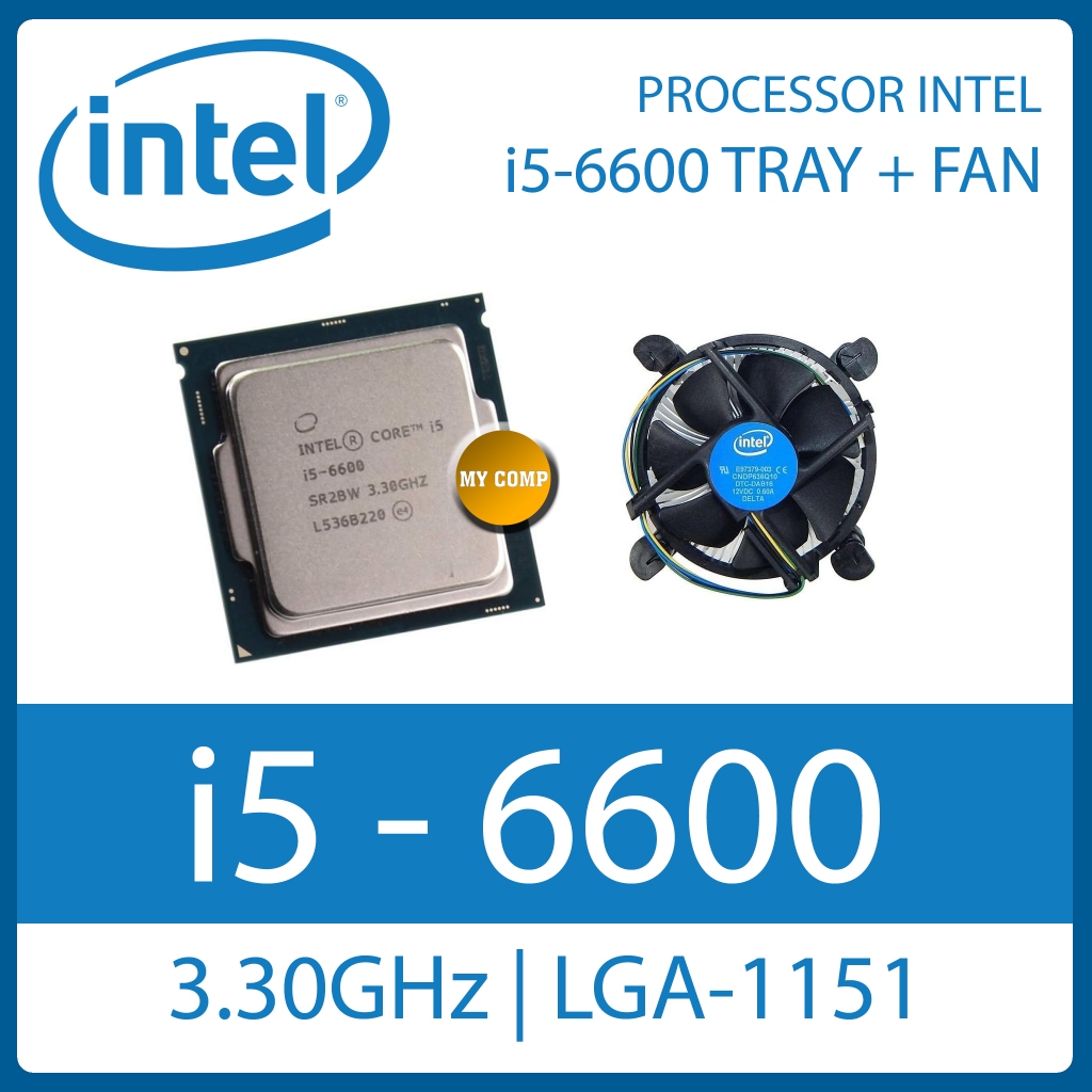 Processor Intel i5 6600 Tray Socket LGA 1151 Prosesor i5-6600 3.3GHz