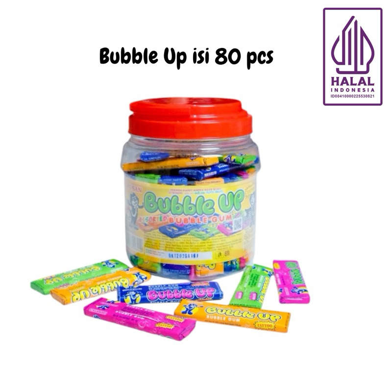 

PUSAN BUBBLE UP PERMEN KARET ISI 80pcs