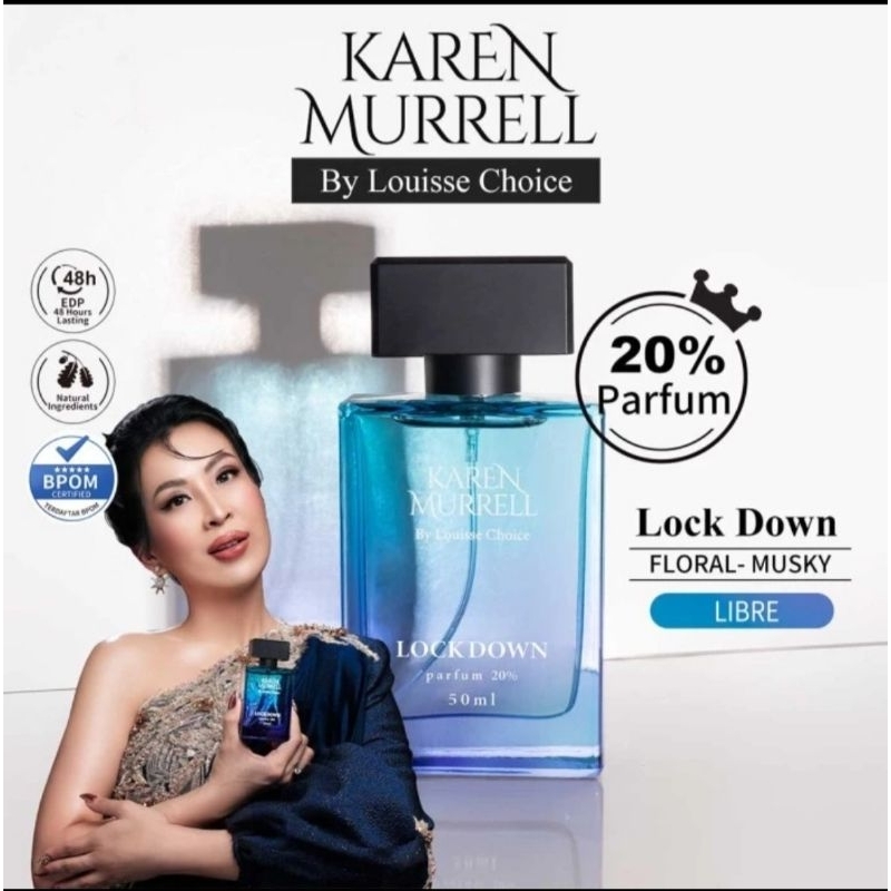 LOUISSE CHOICE x KAREN MURRELL - LOCK DOWN Parfum 20% 50ml 48 Hours Lasting EDP