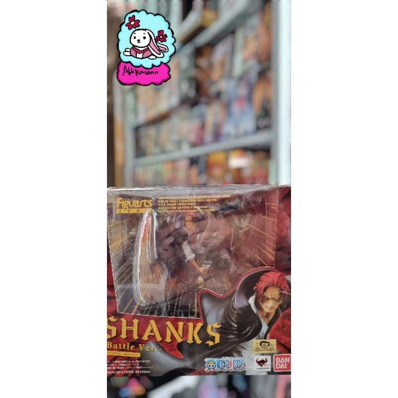 Bandai Figuarts Zero Battle Vers Action Figure Original One Piece Red Haired Shanks