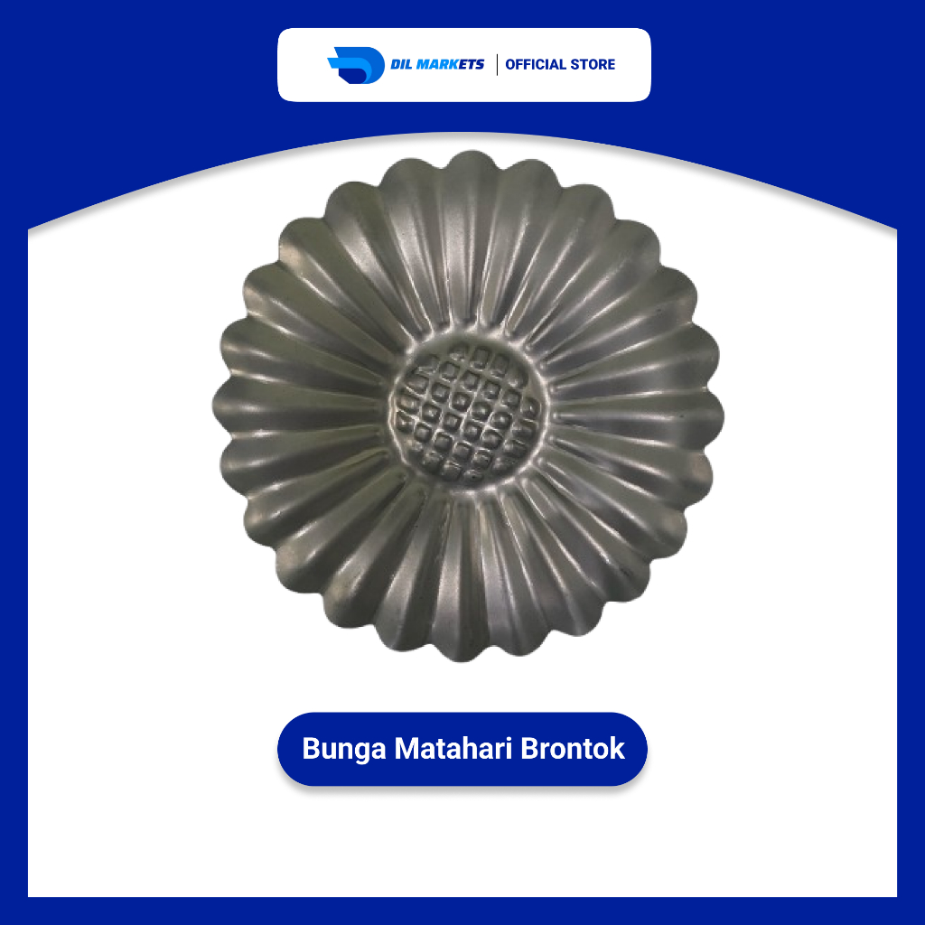 bunga matahari brontok super jumbo ornamen pagar pintu besi hiasan tralis balkon kanopi rumah