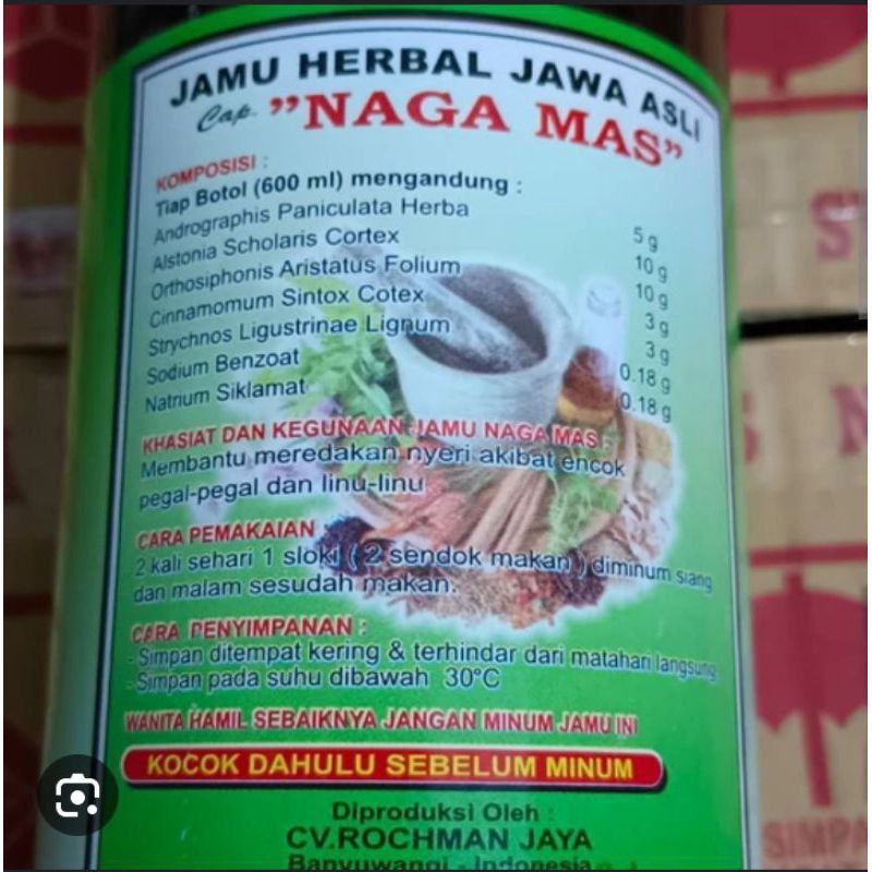 

Jamu Naga Mas pg linu buy 2 hemat ongkir