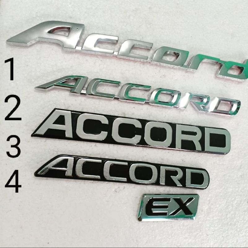 Emblem logo honda accord ukuran original bagasi accord vtil new seri maestro cielo prestige classy c