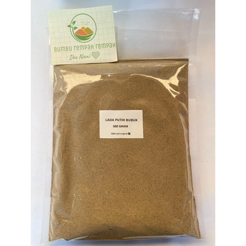 

lada putih bubuk 500gram asli original
