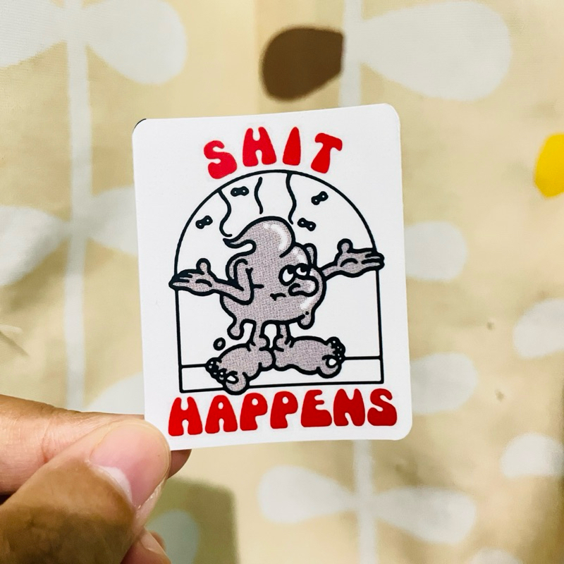 

Stiker SHITHAPPENS | Aesthetic Stiker | Stiker Helm | Stiker Vinyl Waterproof