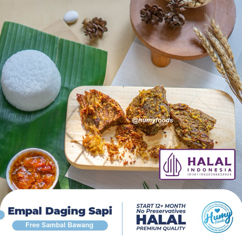 

EMPAL DAGING SAPI FREE SAMBAL BAWANG tanpa pengawet halal homemade