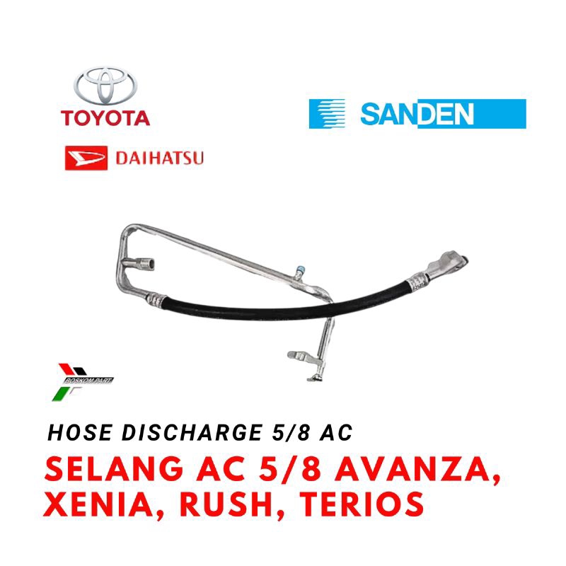 Hose Suction Tube Pipa Selang Ac 58 5/8 Avanza Xenia 1.3cc Rush Terios 1.5cc 2004 s/d 2011 Ori Sande