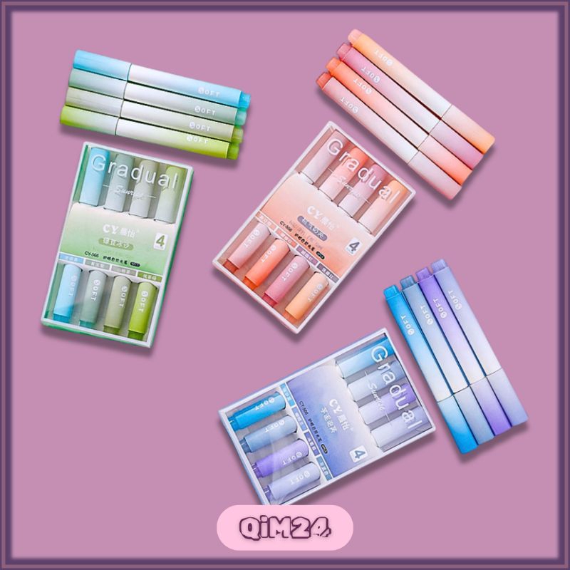 

Hinghlighter Pen set/4pcs - Stabilo 4 warna - Pena Penyorot - Stationery - Perlengkapan Sekolah - Peralatan Kantor - QiM24