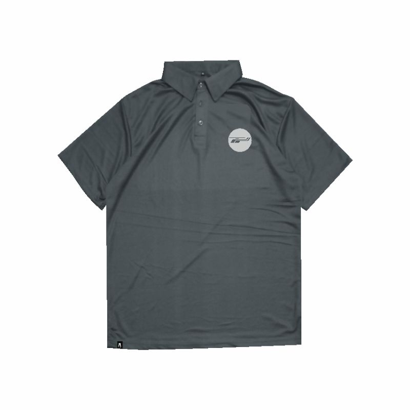 WLCKFM POLOSHIRT DRIFIT MILANO AIRBUS HELICOPTER LOGO BIRU NEVY/HITAM/ABU TUA