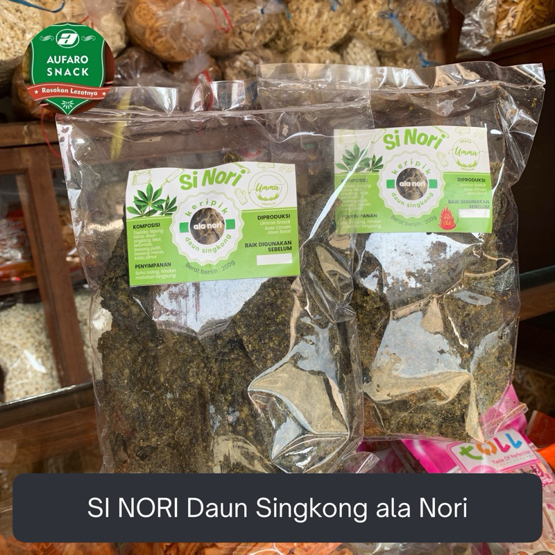 

SI NORI KERIPIK DAUN SINGKONG ALA NORI 200 Gram