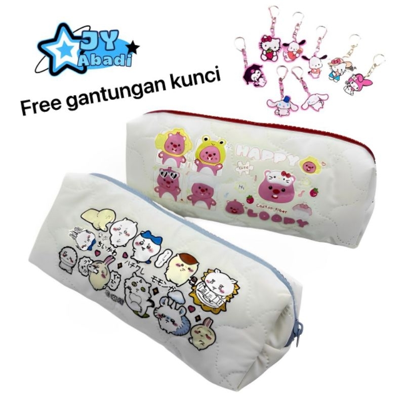 

KOTAK PENSIL LUCU POUCH MAKEUP CHARACTR LOOPY LITTLEMONSTER MULTIFUNGSI SERBAGUNA, FREE GANTUNGAN KUNCI SB-10