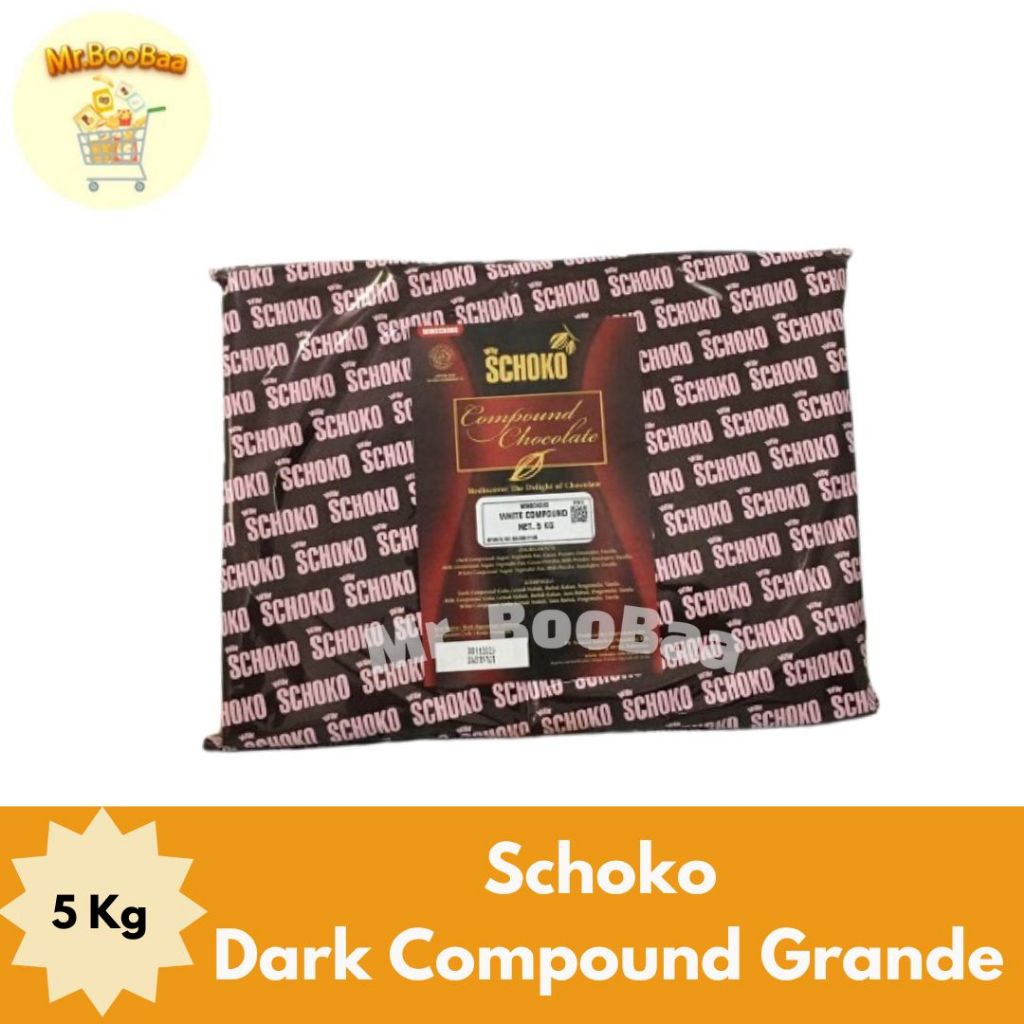 

SCHOKO Dark Compound Chocolate Block Grande - 5 Kg / Coklat Batangan