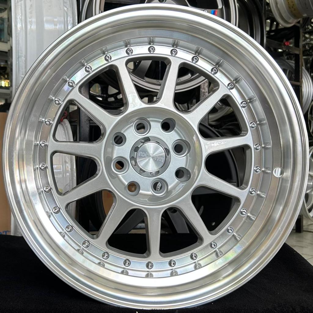 VELG MOBIL RING 16 - VELG ROTIFORM M1188 R16X7/8.5 PCD8X100/114.3 ET25/35 SILVER LIP POLISH