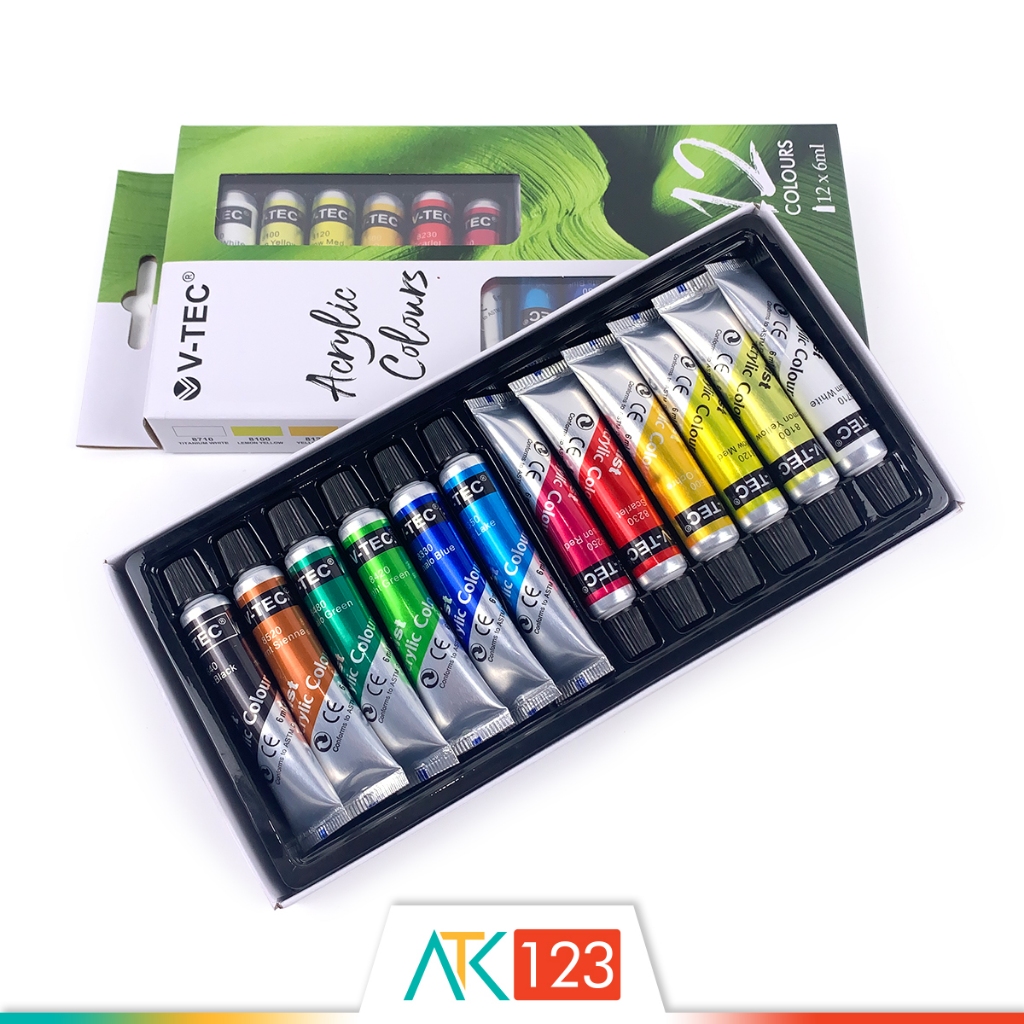 

Cat Akrilik V-Tec 12 Acrylic Colours VT-612/A