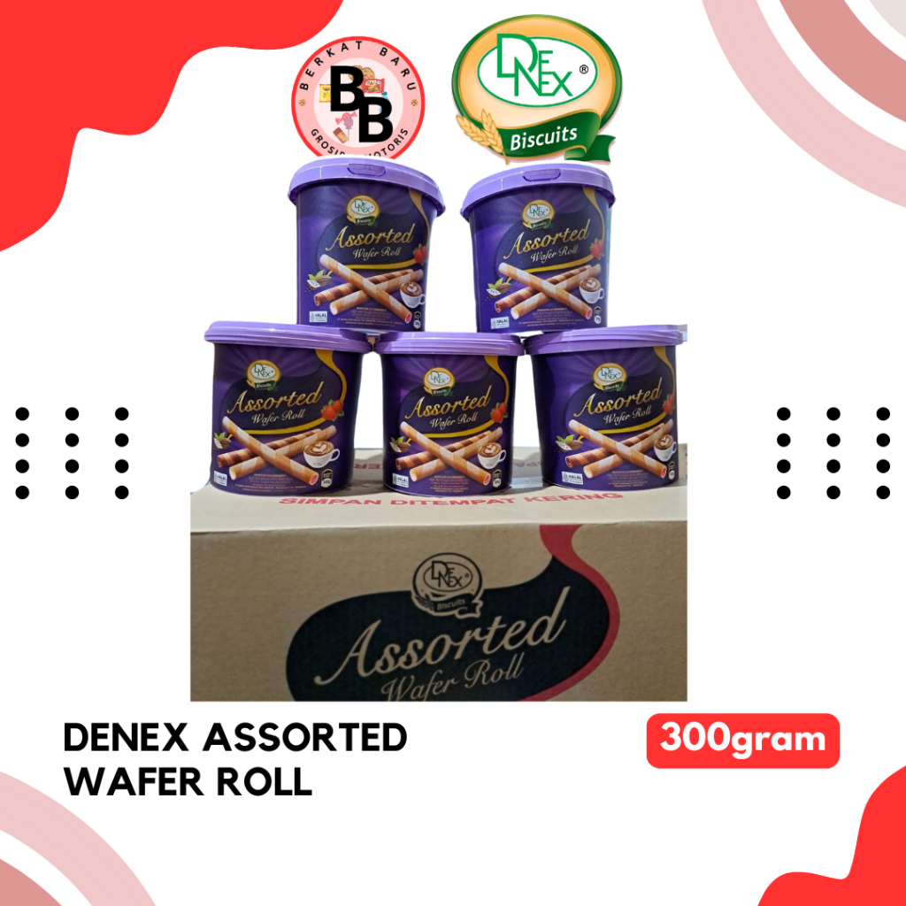 [BB SNACK] DENEX WAFER ROLL 300GRAM