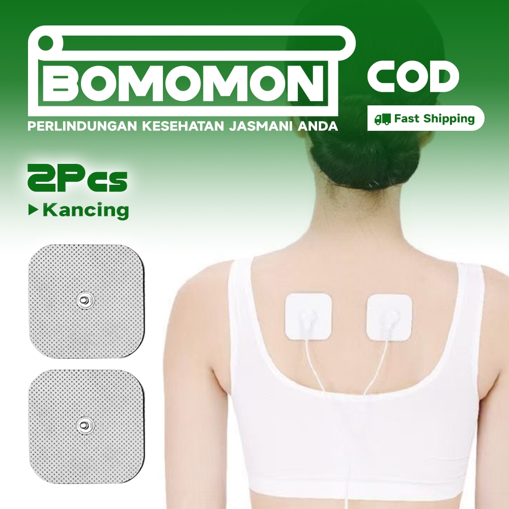 2Pcs Tens Electrode Pad 5x5cm Stimulator Fisioterapi Pijat Elektrik Perekat Pads Healthy Pad Pad Ele