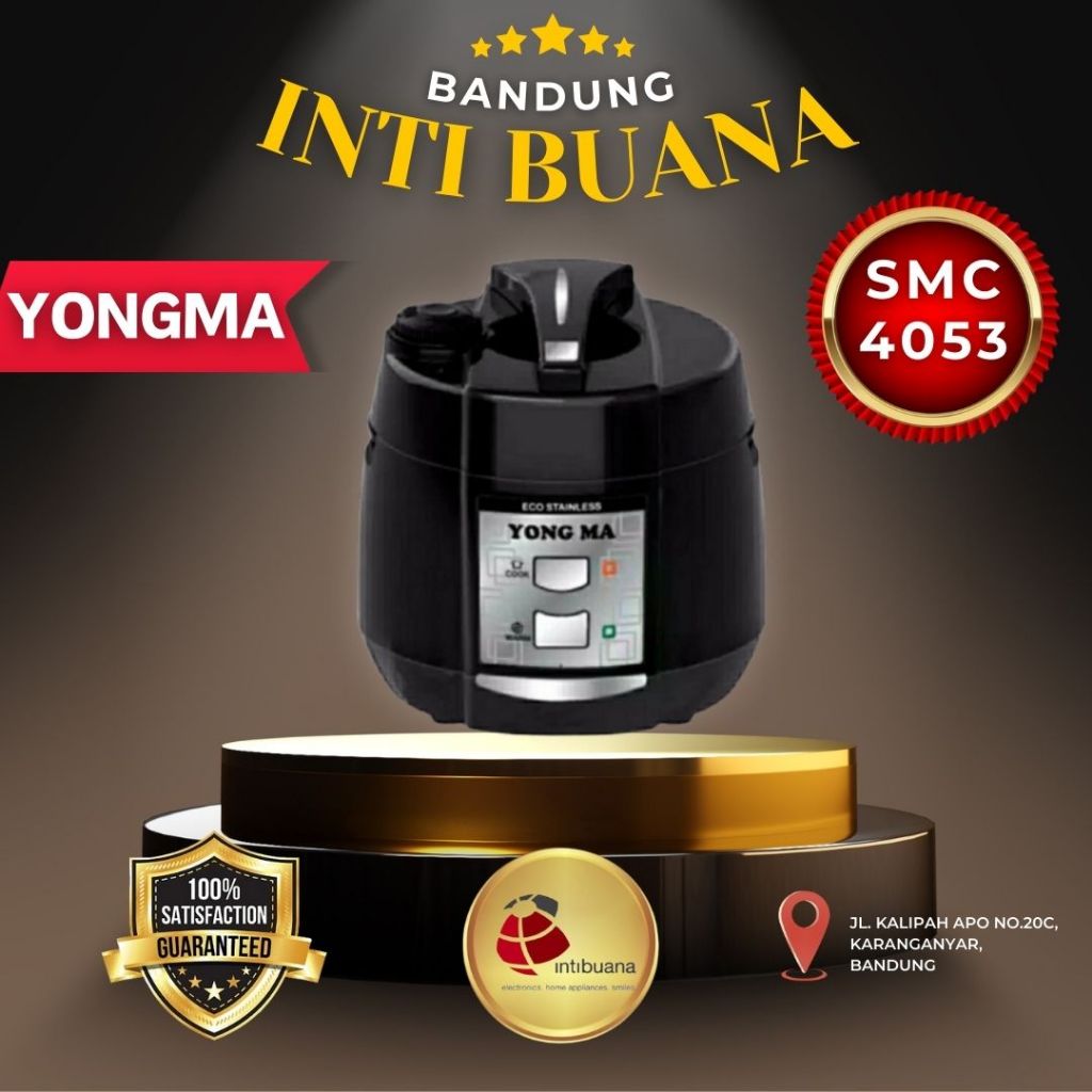 YONG MA SMC4053 / SMC-4053 RICE COOKER STAINLESS EANERPOT - HITAM