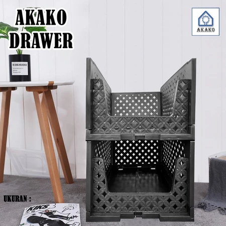 AKAKO - RAK SERBAGUNA / RAK SUSUN KERANJANG AKAKO DRAWER
