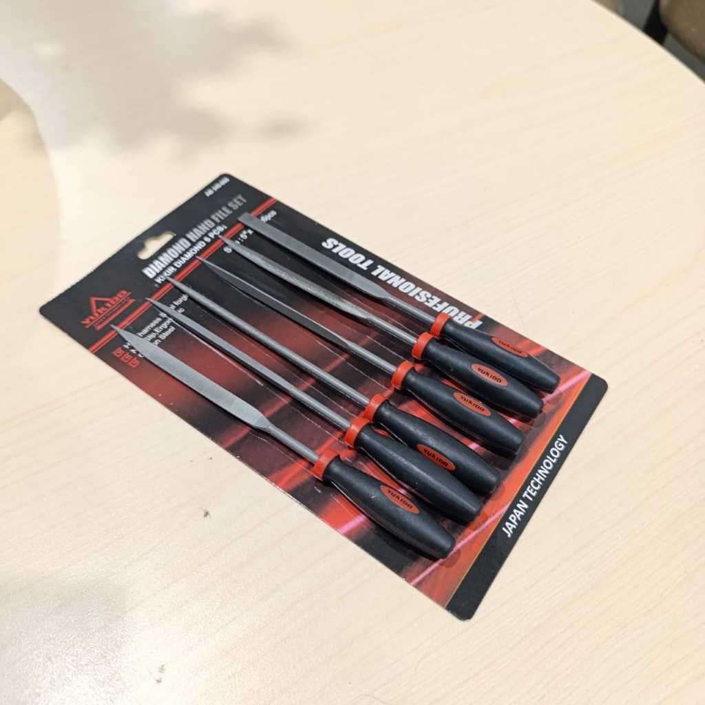 Alat Kikir Emas Besi 1 Set 6 Pcs Diamond Intan / Set Alat Kikir