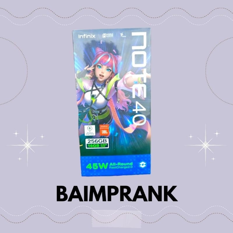 INFINIX NOT 40 RAM 8/256 GARANSI RESMI