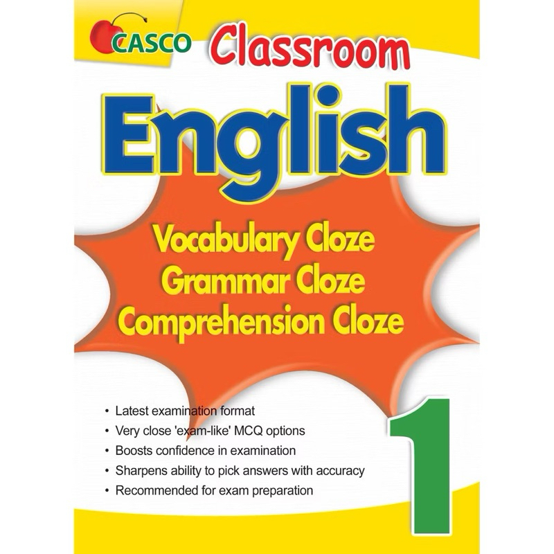 Casco Classroom English Book Vocab/Grammar/Comprehension Cloze Primary 1