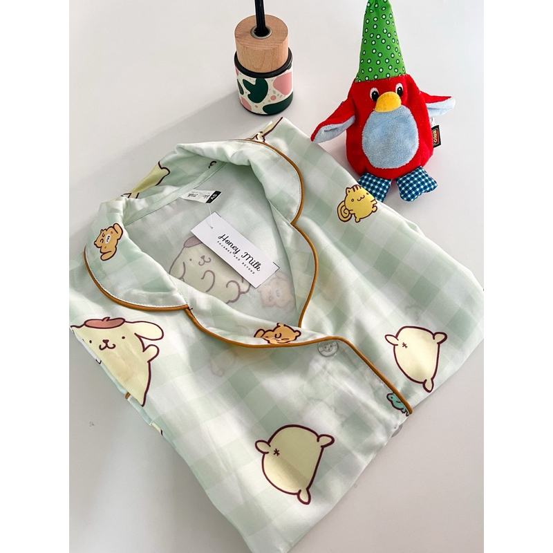 Pompompurin set piyama Silk HoneyMilk