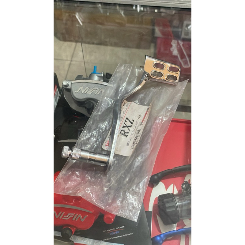 pedal rem rxz - injakan rem belakang rxz - brake pedal rxz - arm as rem rxz
