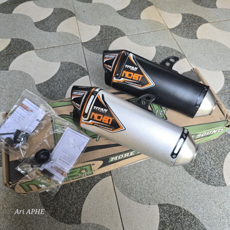 slincer silincer knalpot NOBI NOB1 TITAN series original 38mm