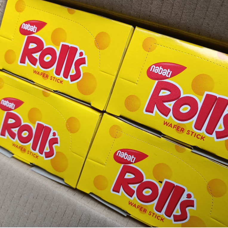 

Nabati Rolls Wafer Stick 1 Box isi 20