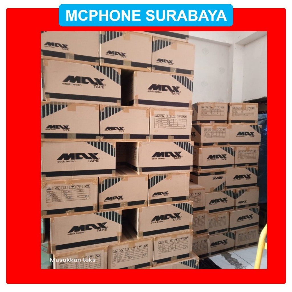 

LAKBAN GROSIR 90 YARD X 45 MM MERK MAXTAPE ORIGINAL