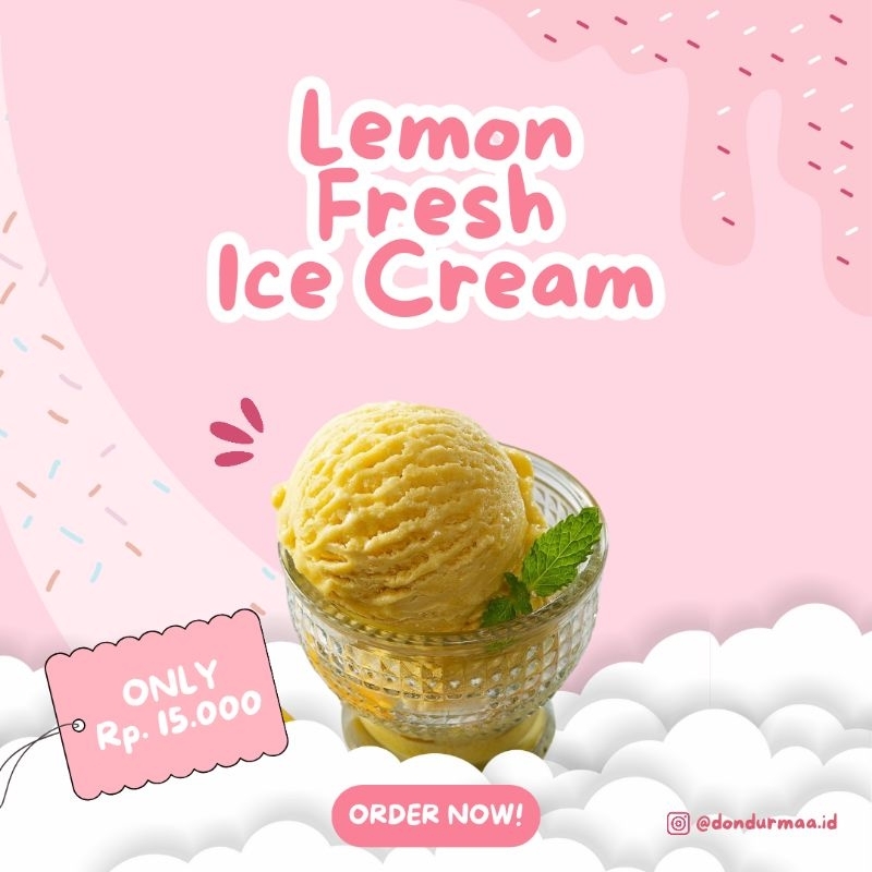 

Lemon Fresh Ice Cream