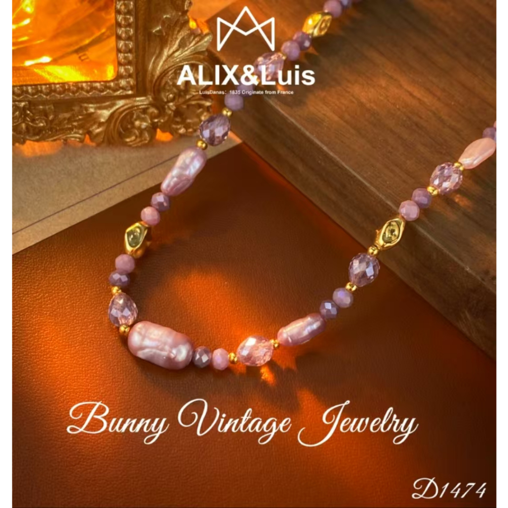 【PANDORO】Kalung Wanita Gaya Korea Modis Terbaru-Monet Garden-D1474