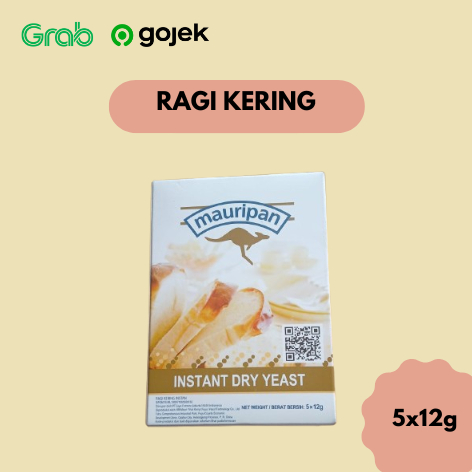 

Mauripan Kangguru Ragi Kering Instan 12 Gram - 5 Pcs (1 Pak)